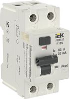 Выключатель дифференциального тока УЗО IEK ARMAT R10N 2п 63А 30мА 10кА тип AC картинка